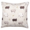 Clayre & Eef Federa per cuscino 45x45 cm Beige Poliestere Pecora