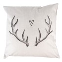 Clayre & Eef Federa per cuscino 45x45 cm Beige Poliestere Corno