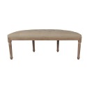 Clayre & Eef Bench 125x41x48 cm Brown Beige Wood Textile