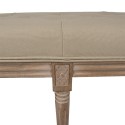 Clayre & Eef Banc 122x41x46 cm Marron Beige Bois Textile