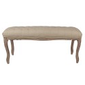 Clayre & Eef Bank 112x36x50 cm Braun Beige Holz Textil