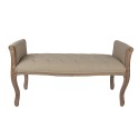Clayre & Eef Bank 113x44x60 cm Braun Beige Holz Textil