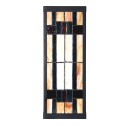 LumiLamp Lampada da parete Tiffany 14x16x40 cm Beige Vetro Metallo
