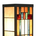 LumiLamp Lampada da parete Tiffany 14x16x40 cm Beige Vetro Metallo