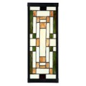 LumiLamp Wall Light Tiffany 14x16x40 cm Beige Glass Metal