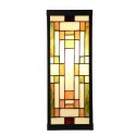 LumiLamp Wall Light Tiffany 14x16x40 cm Beige Glass Metal
