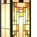 LumiLamp Wall Light Tiffany 14x16x40 cm Beige Glass Metal