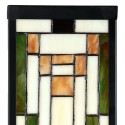 LumiLamp Wall Light Tiffany 14x16x40 cm Beige Glass Metal