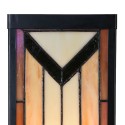 LumiLamp Wandlamp Tiffany 14x16x40 cm Beige Glas Metaal