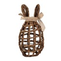 Clayre & Eef Decorative Figurine Rabbit 16x16x31 cm Brown Rattan