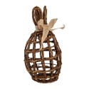 Clayre & Eef Decorative Figurine Rabbit 16x16x31 cm Brown Rattan