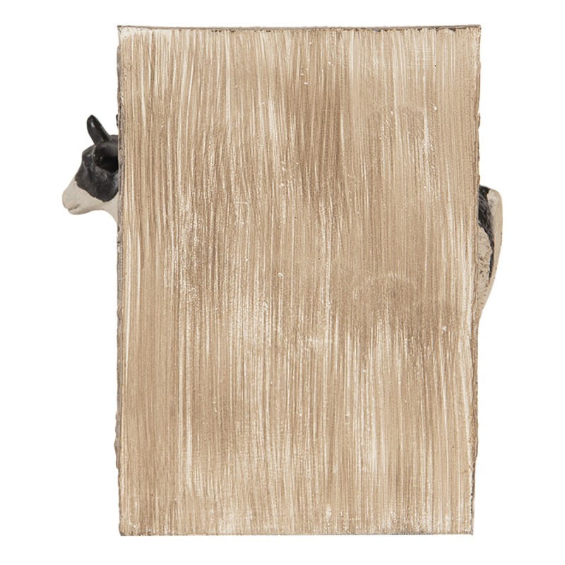 Clayre & Eef Bücherstützen 2-er Set Kuh 17x10x14 cm Braun Kunststoff
