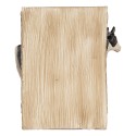 Clayre & Eef Bücherstützen 2-er Set Kuh 17x10x14 cm Braun Kunststoff
