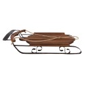 Clayre & Eef Slitta decorativa 71x39x14 cm Marrone Legno Metallo