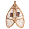 Clayre & Eef Decorazione Ciaspole 106x39x8 cm Marrone Legno