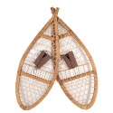 Clayre & Eef Decorazione Ciaspole 106x39x8 cm Marrone Legno