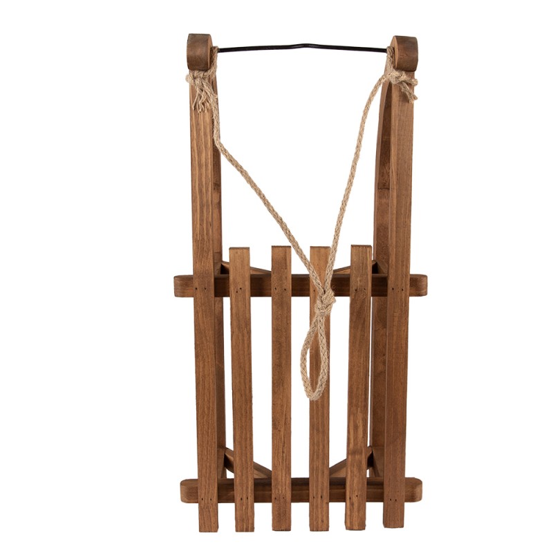 Clayre & Eef Slitta decorativa 62x31x20 cm Marrone Legno