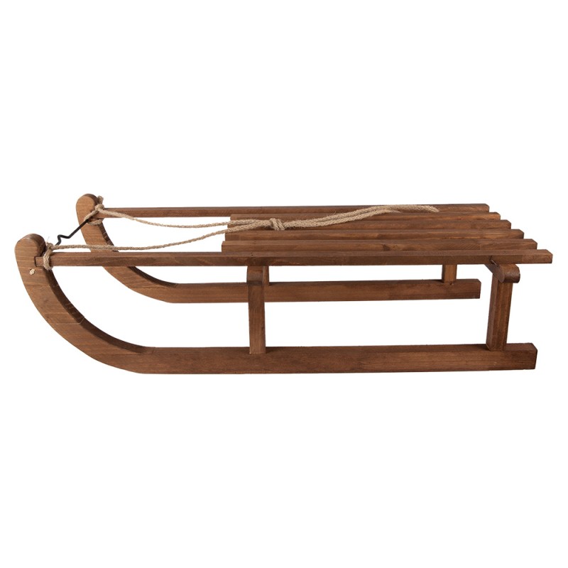 Clayre & Eef Slitta decorativa 80x37x20 cm Marrone Legno