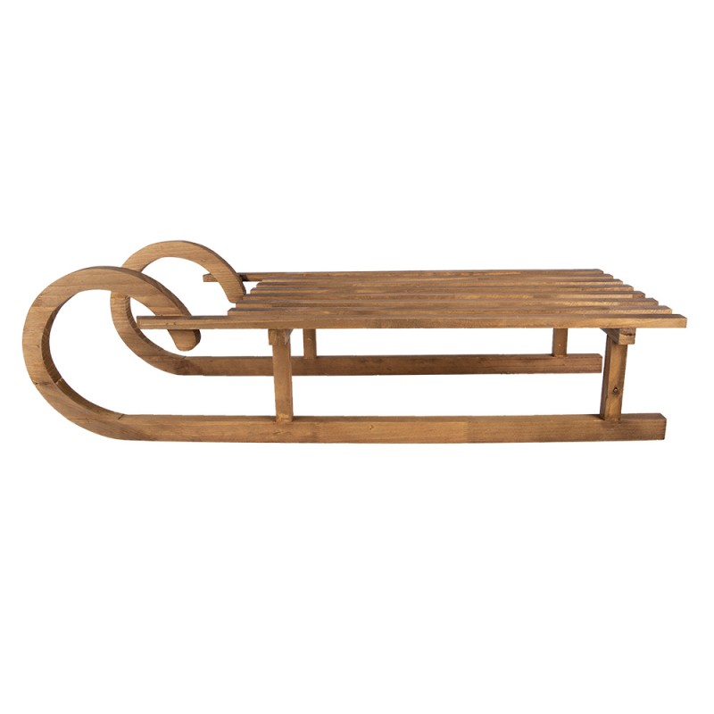 Clayre & Eef Slitta decorativa 100x37x27 cm Marrone Legno