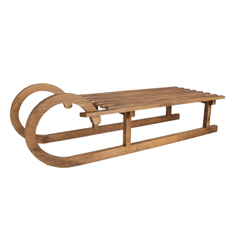 Clayre & Eef Slitta decorativa 100x37x27 cm Marrone Legno
