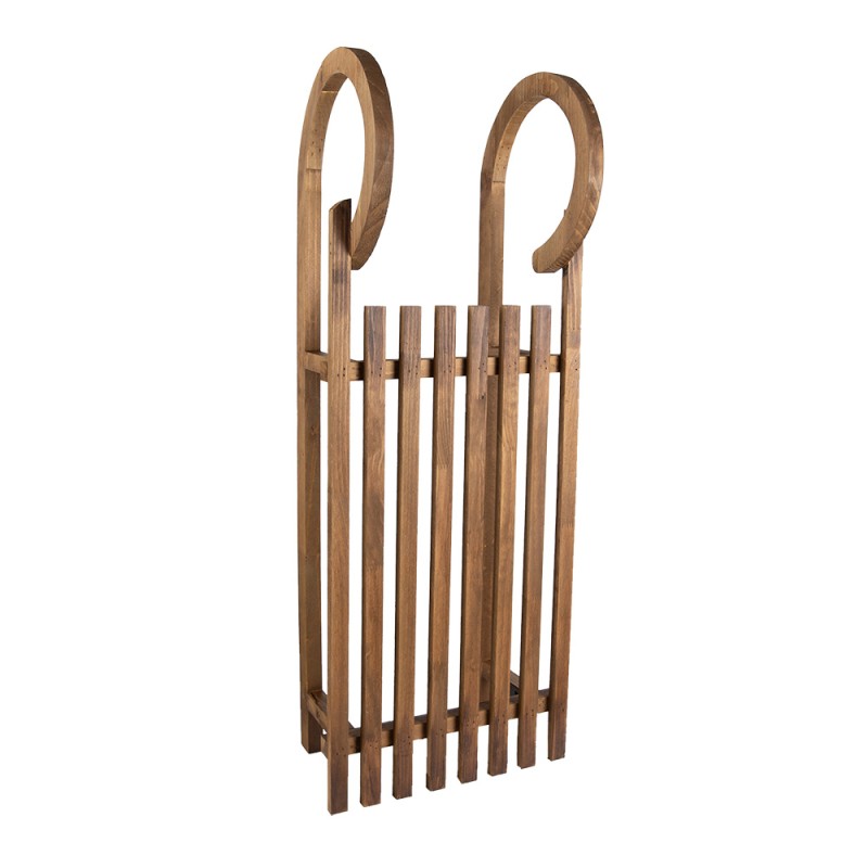Clayre & Eef Slitta decorativa 100x37x27 cm Marrone Legno