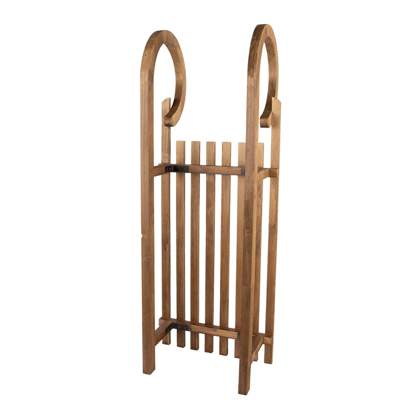 Clayre & Eef Slitta decorativa 100x37x27 cm Marrone Legno