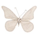 Clayre & Eef Decoration Butterfly 30x3x24 cm Beige Synthetic