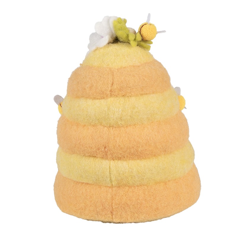 Clayre & Eef Decorative Figurine Ø 16x21 cm Yellow Textile on Plastic Bees