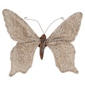 Clayre & Eef Décoration Papillon 28x4x22 cm Beige Synthétique
