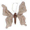 Clayre & Eef Decoration Butterfly 33x6x31 cm Beige Synthetic