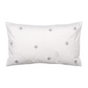 Clayre & Eef Kussenhoes 30x50 cm Wit Zwart Polyester Katten