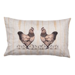 Clayre & Eef Federa per cuscino 30x50 cm Beige Poliestere Polli