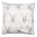 Clayre & Eef Cushion Cover 45x45 cm Beige Polyester Rabbit