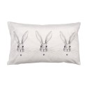 Clayre & Eef Cushion Cover 30x50 cm Beige Polyester Rabbit