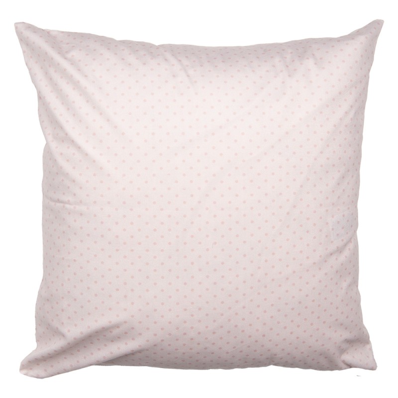 Clayre & Eef Cushion Cover 45x45 cm Beige Polyester Heart