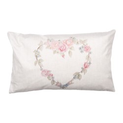 Clayre & Eef Federa per cuscino 30x50 cm Beige Poliestere Coure