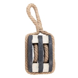 Clayre & Eef Carrucola decorativa 14x12x21/35 cm Nero Legno