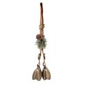 Clayre & Eef Ouderwetse Deurbel 8x12x50 cm Bruin Metaal