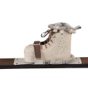Clayre & Eef Decorazione Sci 7x15x140 cm Marrone Legno Metallo