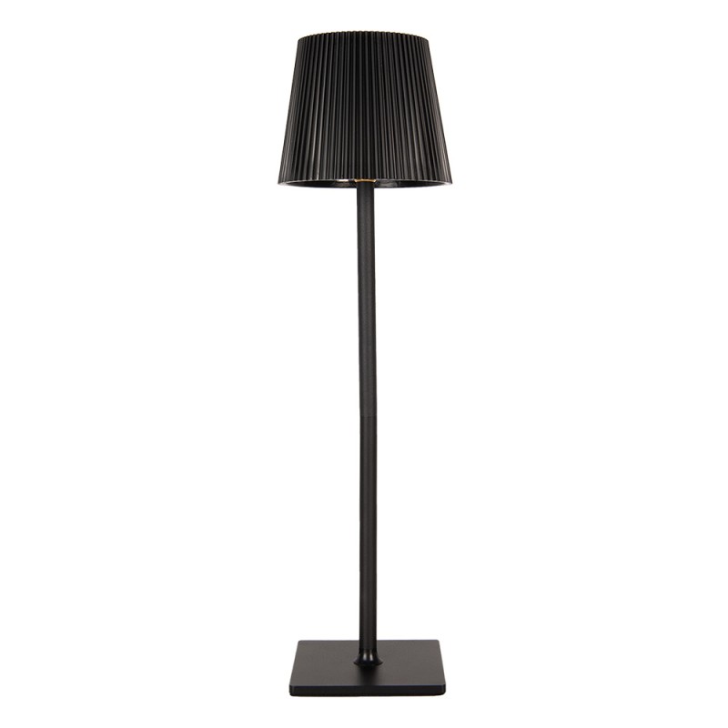 Gabriël Tischlampe Ø 12x41 cm Schwarz Metall Kunststoff