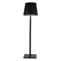 Gabriël Tischlampe Ø 12x41 cm Schwarz Metall Kunststoff