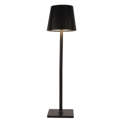 Gabriël Tafellamp Ø 12x41 cm Zwart Metaal Kunststof