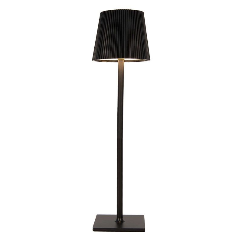 Gabriël Tischlampe Ø 12x41 cm Schwarz Metall Kunststoff