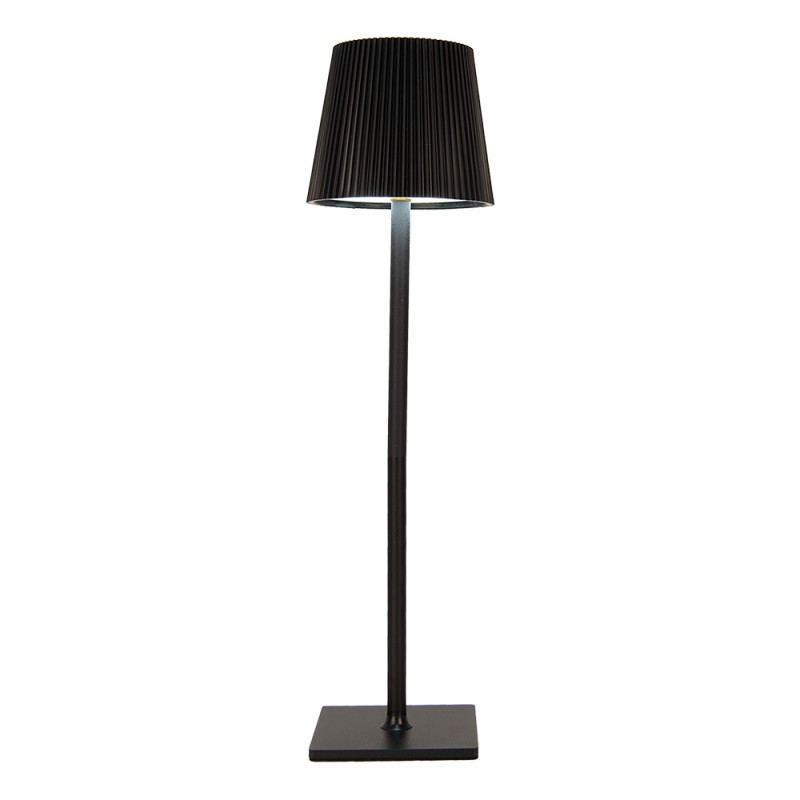 Gabriël Tischlampe Ø 12x41 cm Schwarz Metall Kunststoff