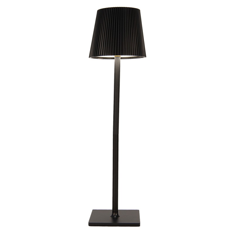 Gabriël Tischlampe Ø 12x41 cm Schwarz Metall Kunststoff
