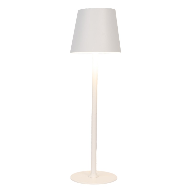 Gabriël Tischlampe Ø 11x36 cm Weiß Metall Kunststoff