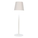 Gabriël Tischlampe Ø 11x36 cm Weiß Metall Kunststoff