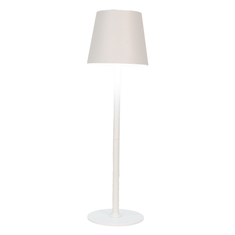 Gabriël Tischlampe Ø 11x36 cm Weiß Metall Kunststoff