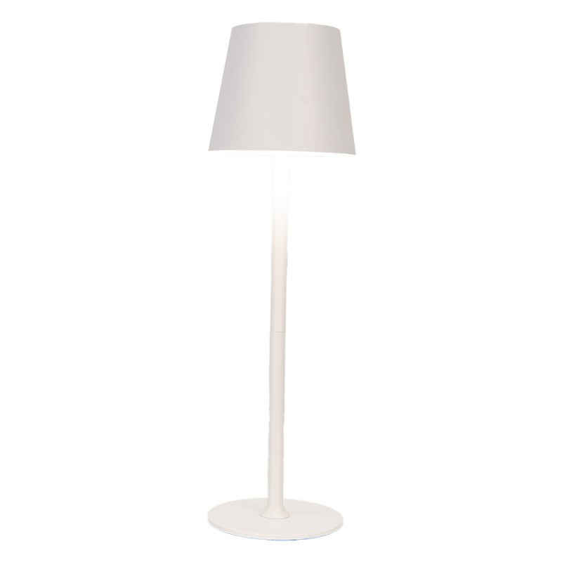 Gabriël Tischlampe Ø 11x36 cm Weiß Metall Kunststoff