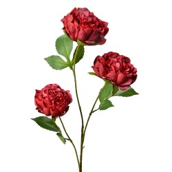 Clayre & Eef Fiore artificiale 80 cm Rosso Plastica